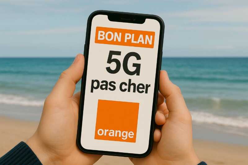 Ce forfait avec la 5G d'Orange est le moins cher du moment.