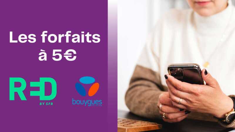 Alerte fin de promo : 2 forfaits mobiles illimités en promo à 5€ par mois vont disparaître dans moins de 24 heures