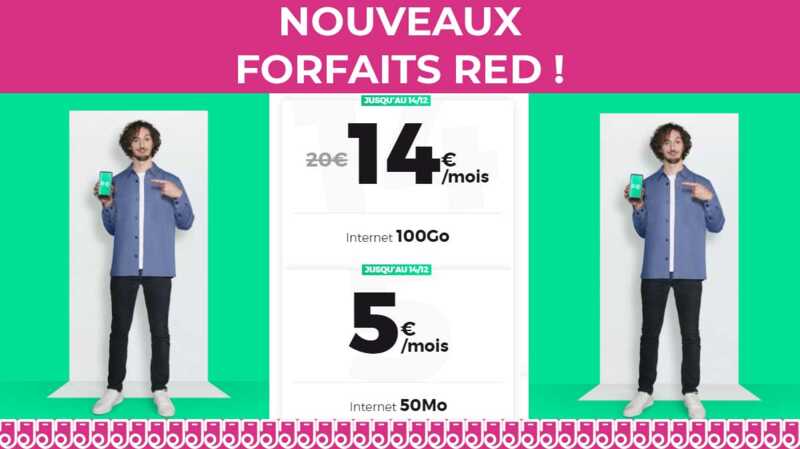 BON PLAN : RED by SFR propose deux forfaits mobiles en promotion jusqu'au 14 décembre !
