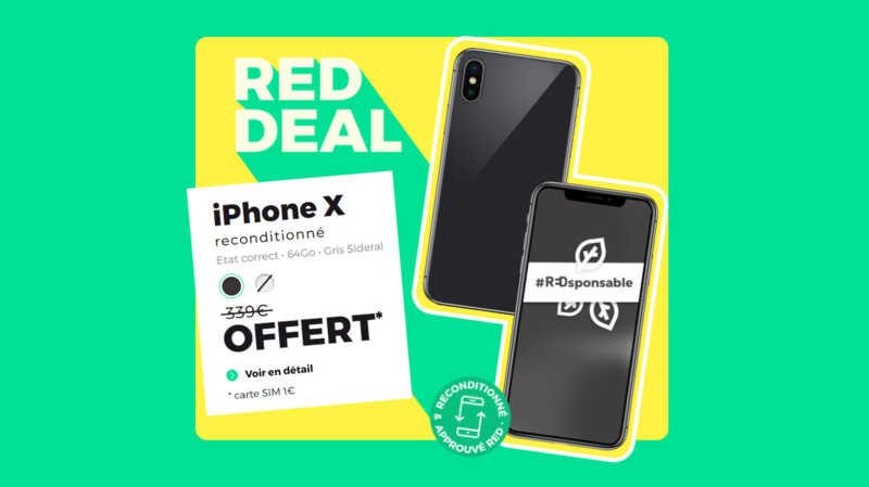BON PLAN : Un iPhone X reconditionné offert grâce à RED by SFR