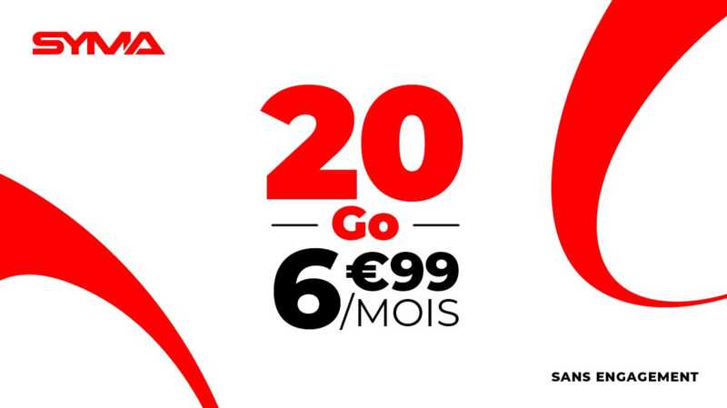 Craquez pour ce forfait mobile 20 Go à seulement 6,99 € par mois sans engagement !