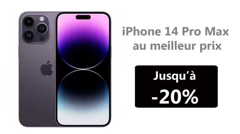 Black Week : L'iPhone 14 Pro Max profite d'une remise de - 20% + un bon d'achats de 100€ chez ce marchand