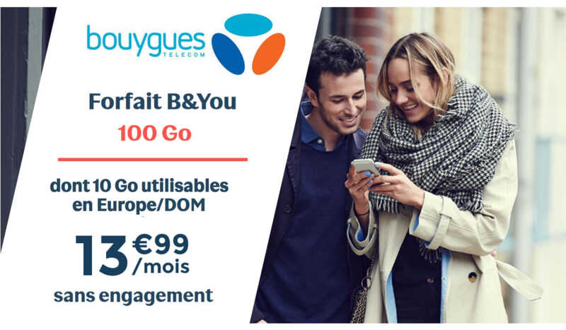 Bouygues sort de son chapeau une superbe promo B&You 100Go  !
