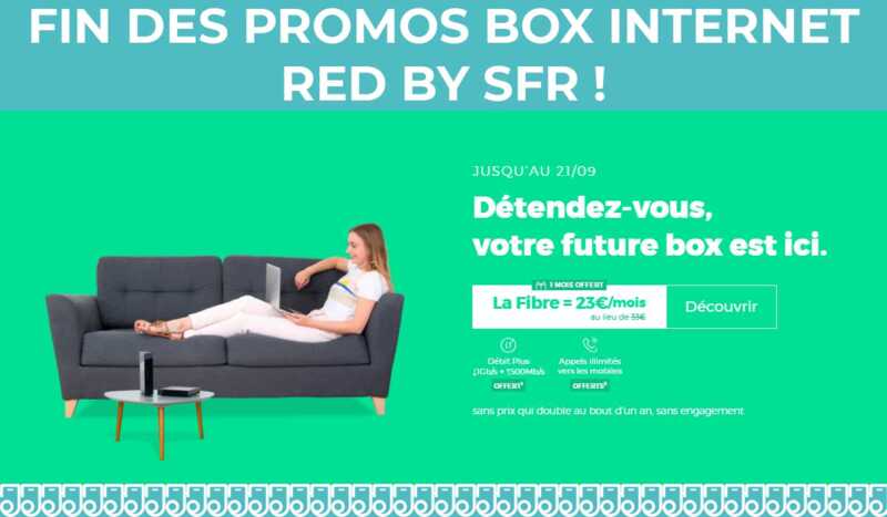 Box internet sans engagement : l'offre internet de RED by SFR s'arrête à minuit !