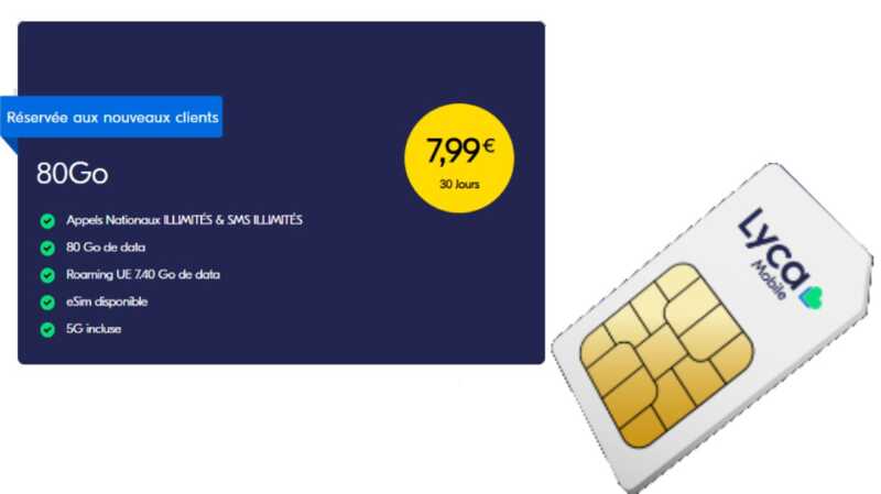 Découvrez l'offre de Noël irrésistible ! Un forfait mobile 5G avec 80Go à seulement 7.99€ par mois sans engagement de durée