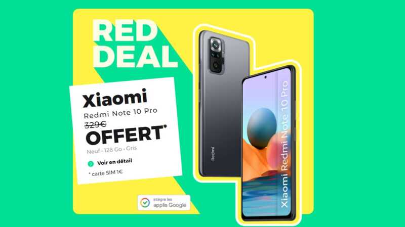 Dernière minute : Le Xiaomi Redmi Note 10 Pro offert avec ce forfait mobile !