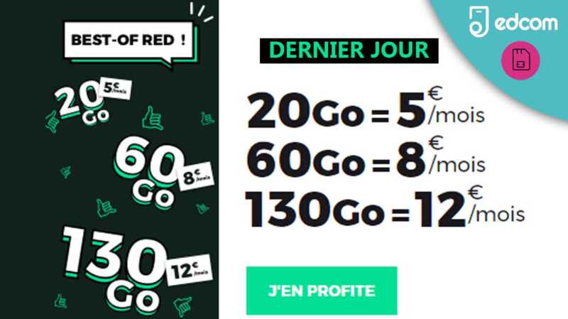Dernières heures pour profiter des forfaits mobiles RED à prix cassés !