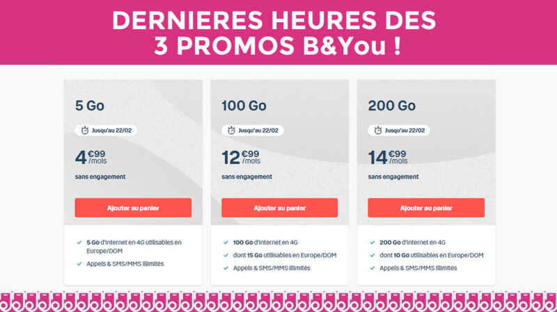 Derniers instants des 3 forfaits mobiles à prix mini de Bouygues