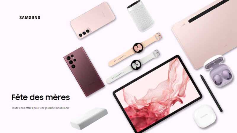 Fêtes des mères : 10€ OFFERTS tous les 100€ d'achats sur votre smartphone avec le code SAMSUNG10