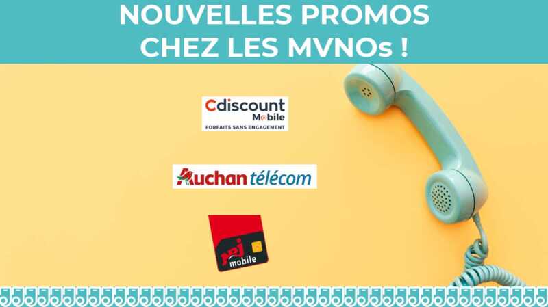 Festival de promos chez les MVNOs avec des forfaits pas chers dès 2,99€/mois !