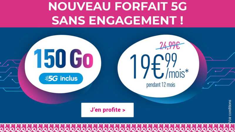 Forfait 5G : Coriolis lance une nouvelle offre 150Go sans engagement en promo à 19.99€