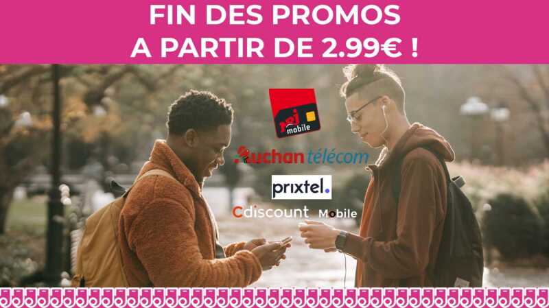 Forfait mobile : Les cinq promos dès 2.99€ par mois à saisir avant minuit