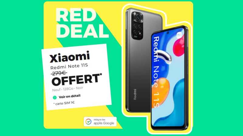 Obtenez gratuitement le Xiaomi Redmi Note 11s avec ce forfait mobile !