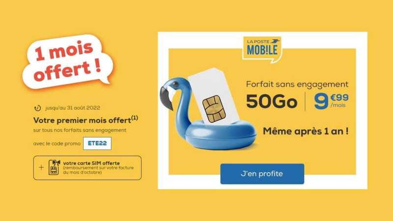 La Poste Mobile est de retour… et offre un mois d’abonnement sur ses forfaits sans engagement  !