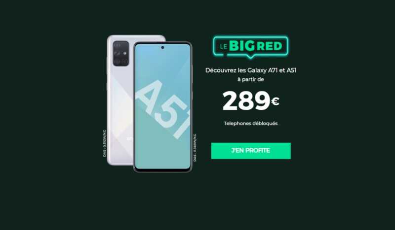 Le BIG RED de ce week-end, c'est aussi deux SAMSUNG à prix dingues
