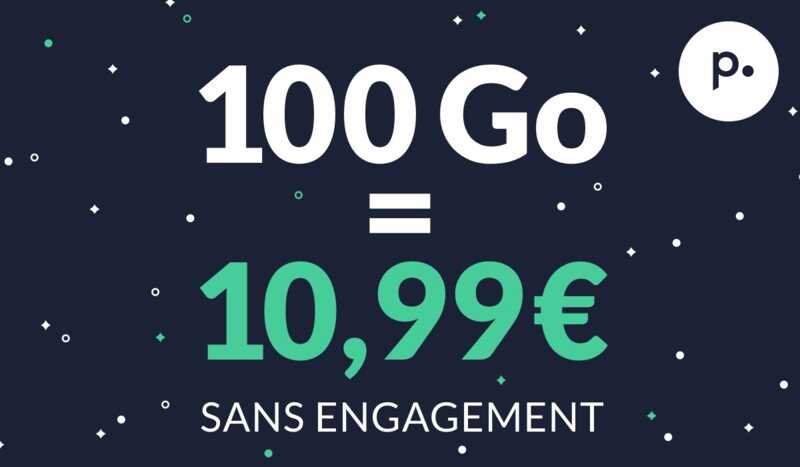 Le Noël exceptionnel de Prixtel  : forfait 100 Go pour seulement 10,99€/mois !