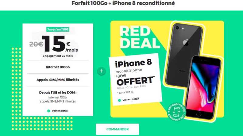 Le RED Deal est de retour avec un iPhone 8 offert !