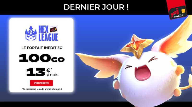 Le forfait pas cher NRJ Mobile spécial HEX League prend fin à minuit !