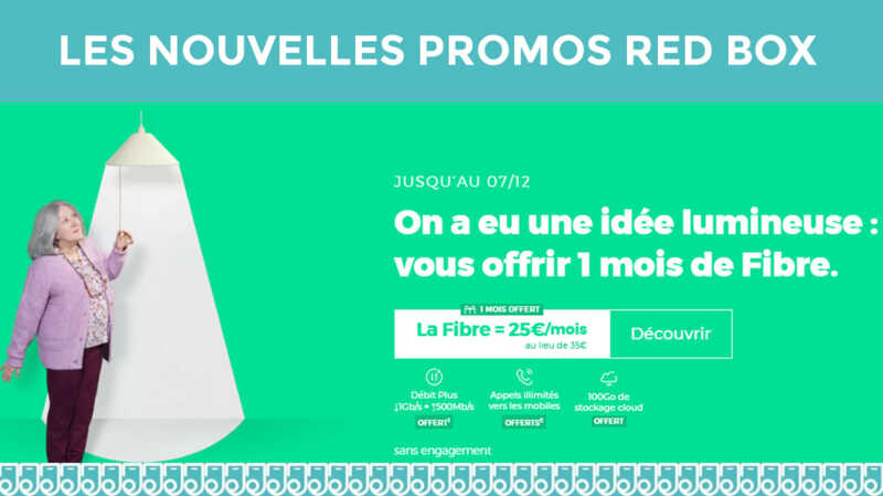 Les NOUVELLES OFFRES BOX Internet RED de décembre sont dévoilées