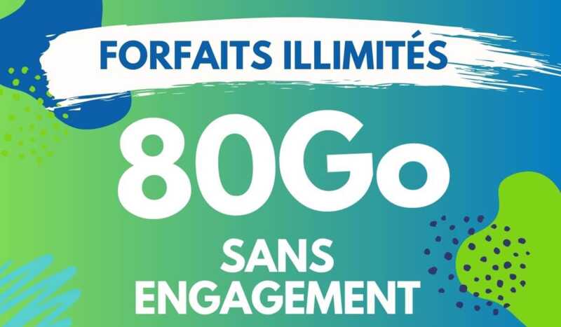 Les forfaits sans engagement avec 80Go de data !