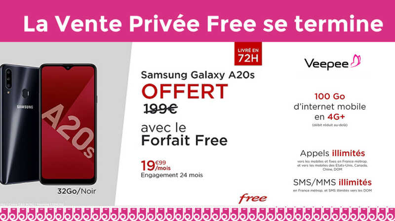 Moins d'une journée pour profiter de la Vente Privée Free !