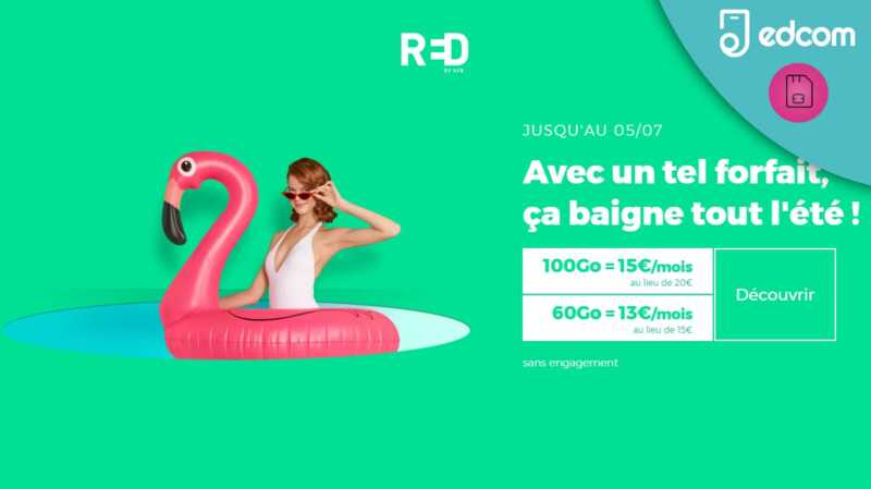 Nouveau raz de marée sur les offres mobiles RED By SFR ce matin !