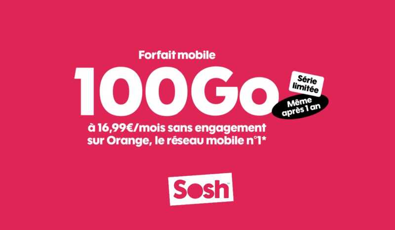 Nouvel abonnement soldé avec maxi data signé SOSH by ORANGE !