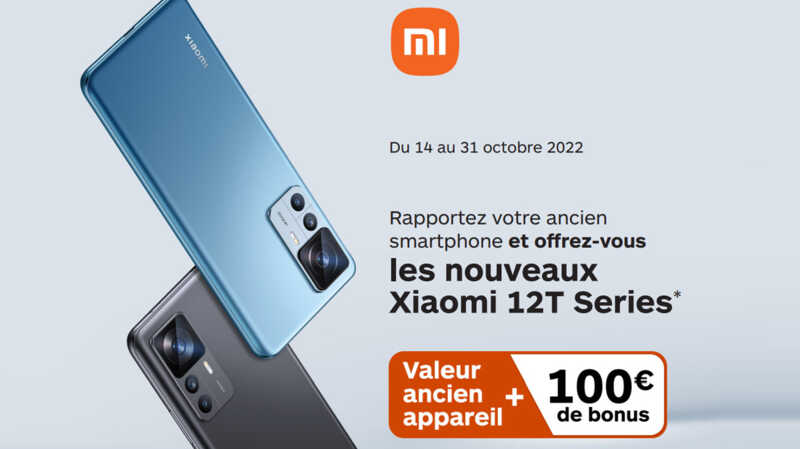 PROMO : Le Xiaomi 12T est à seulement 549€ grâce à ce bonus reprise de 100€ !