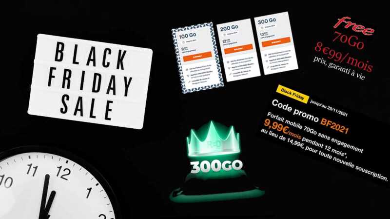 PROMOS Black Friday 2021 : les meilleurs forfaits mobiles des opérateurs de réseaux