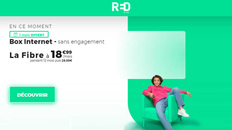 Prix mini, premier mois offert et options TV disponibles sur smartphone : découvrez la box Fibre RED by SFR !