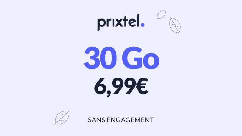 Forfait Le petit 30 à 50 Go Prixtel