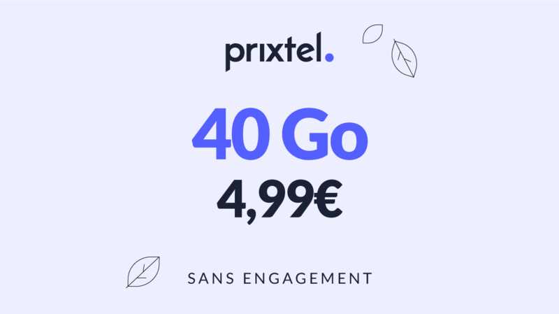 Forfait Le petit 40 à 60 Go Prixtel