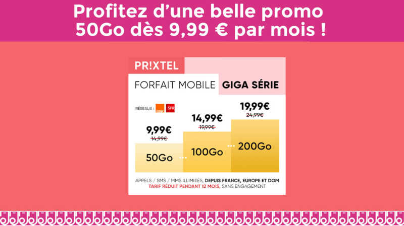 Profitez d’une belle promo forfait mobile 50 Go dès 9,99 € par mois !