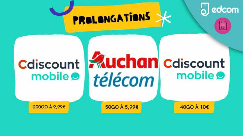 Quelques journées de plus sont accordées aux bons plans forfaits Auchan et Cdiscount