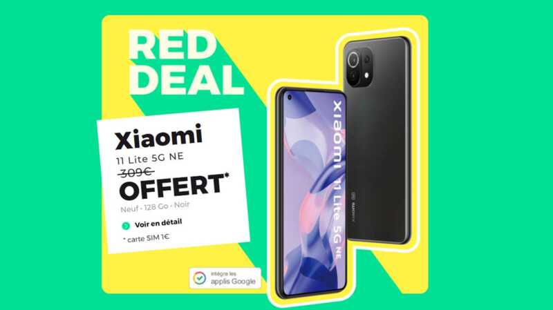 RED DEAL : dernier jour pour acquérir le Xiaomi 11 Lite 5G d'une valeur de 309€ sans rien débourser à la commande