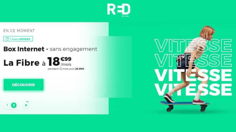 RED by SFR propose la box Fibre triple play la moins chère du marché : laissez-vous séduire !