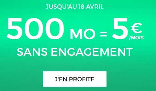 RED By SFR : Le forfait illimité 500Mo à 5 euros se termine lundi !