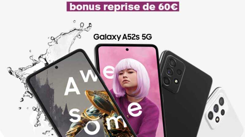Samsung Galaxy A52s : son prix chute grâce à cette offre exceptionnelle