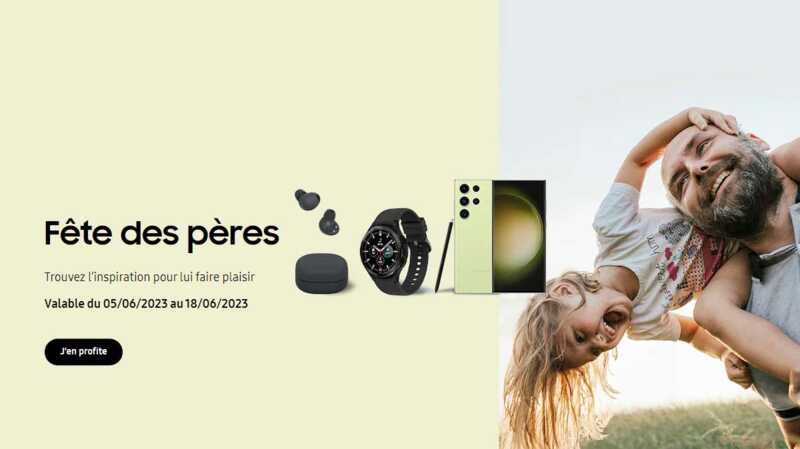 Samsung gâte les papas pour la fête des pères avec trois promos smartphone Galaxy S21 FE 5G, Galaxy Z Flip4 et Galaxy S23 Ultra !