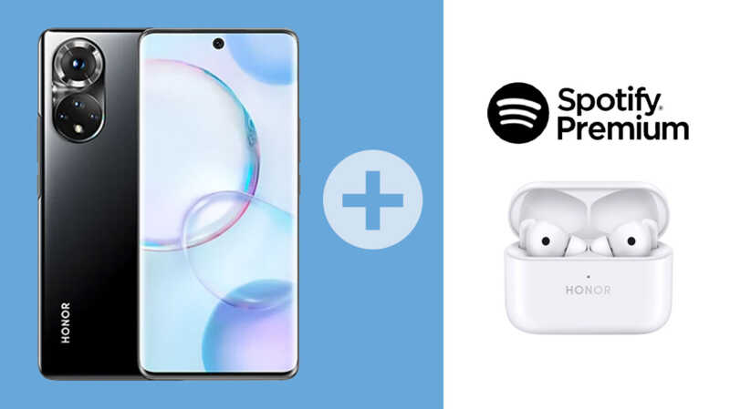 Smartphone Honor 50 en promotion + des écouteurs Earbuds2 & Spotify premium offert chez Boulanger !
