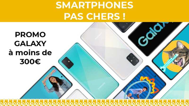 Smartphone pas cher : trois Samsung Galaxy en promotion à moins de 300€ !