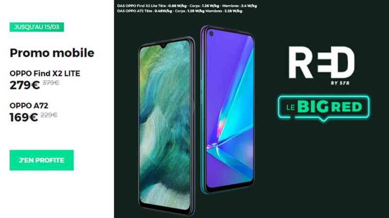 Smartphones pas chers :  Oppo Find X2 Lite et Oppo A72 à prix cassés !
