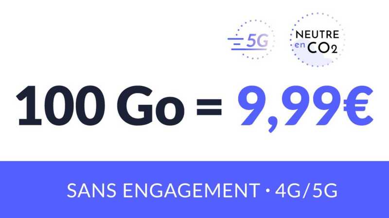 Succombez à une offre exceptionnelle : un forfait mobile flexible 100 Go à 9,99€