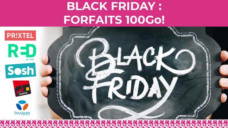 TOP 5 des forfaits mobiles en promo avec 100Go de 4G, disponibles jusqu'au Cyber Monday !