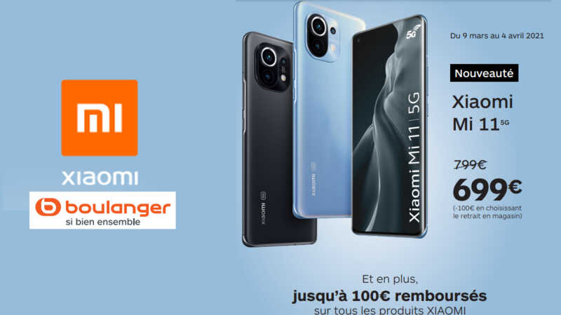 Top affaire : le nouveau Xiaomi Mi 11 à 699€ chez Boulanger