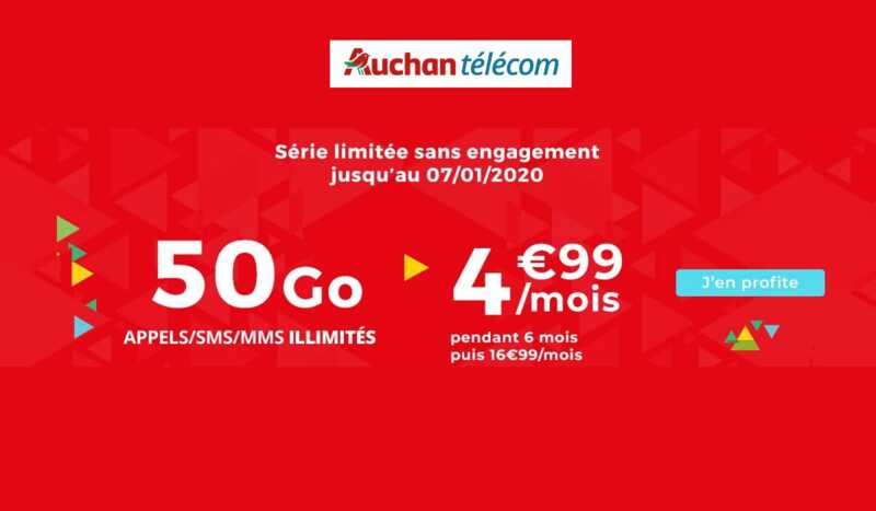 Un nouveau forfait illimité en promo chez Auchan pour 2020 !