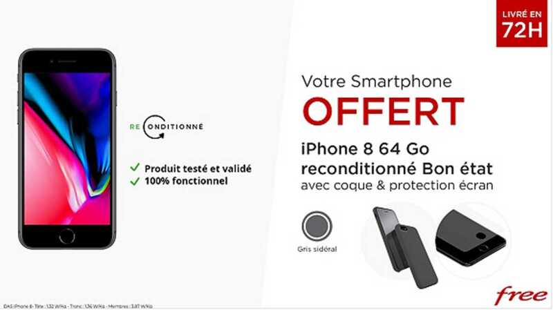 Vente privée Free : le retour de la promo iPhone 8 offert sur Veepee !