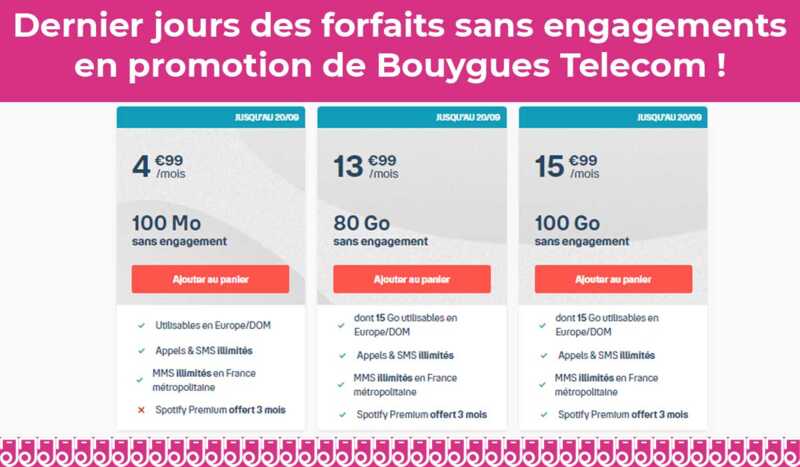 Vite ! Il vous reste moins de 24h pour profiter des forfaits Bouygues Telecom en promo !