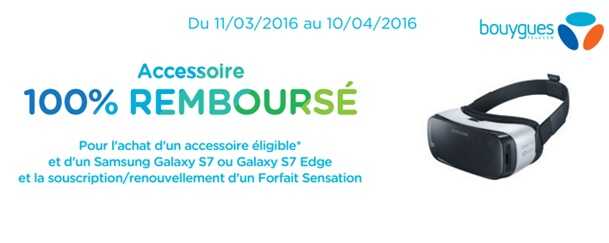 Votre casque Samsung Gear VR 100% remboursé chez Bouygues