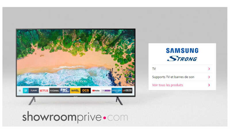 Jusqu’à 600€ de réduction pour la vente privée Samsung TV chez Showroomprivé 